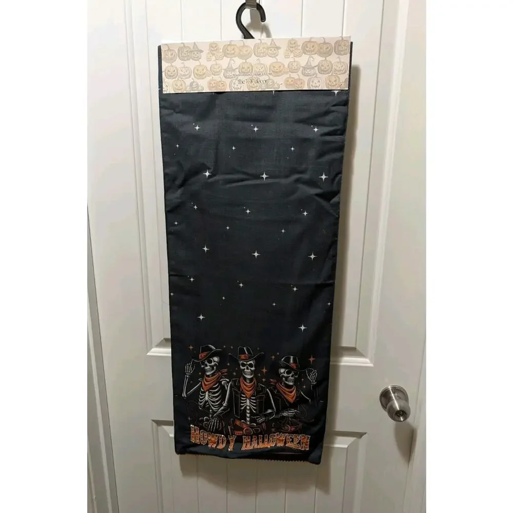 The Spooky Cottage 14” X 72” Western Skeleton “HOWDY HALLOWEEN “ Table Runner